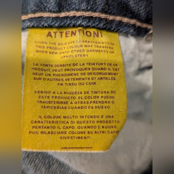 Y2K Santana Embroidered Flower Straight Leg Blue Jeans Size 28 - Picture 13 of 13